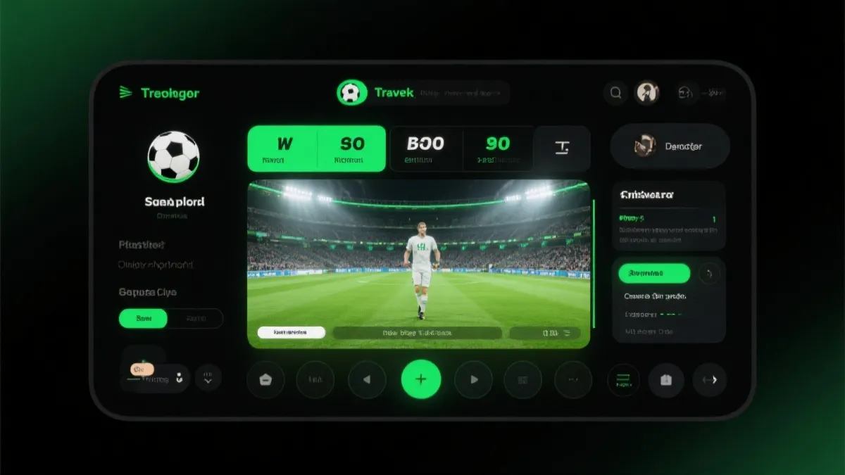 世界杯直播播放器界面示意